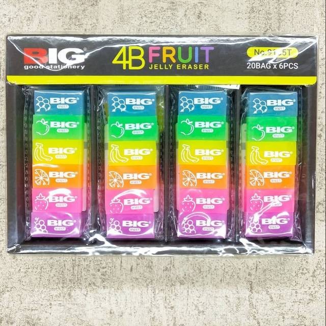 (PRO_ATK) SETIP / PENGHAPUS BIG SET FRUIT 9165T ISI 6