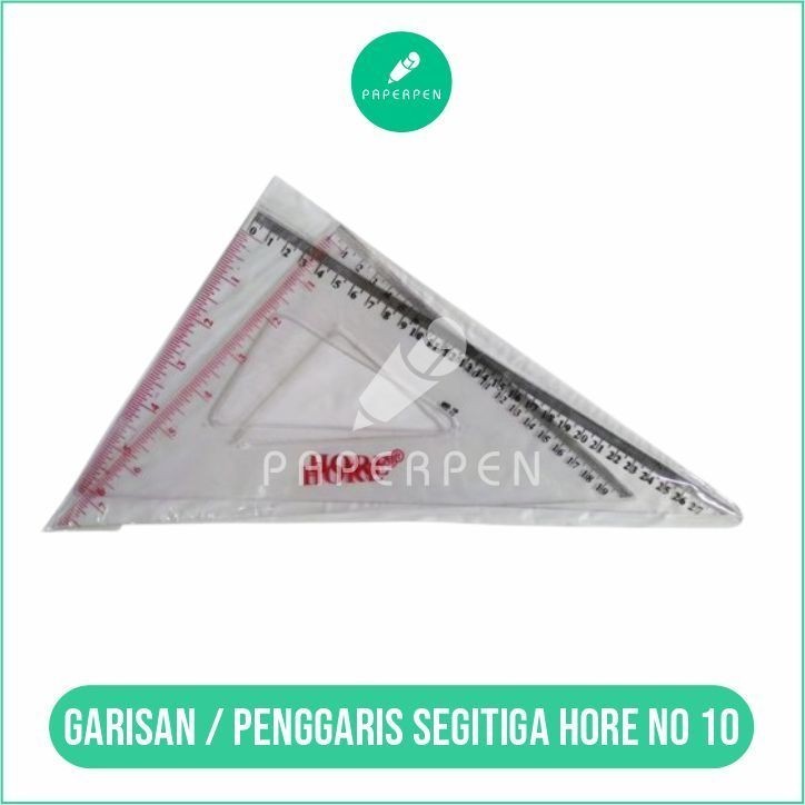 

(SN.ATK) Garisan / Penggaris Segitiga Hore No 10