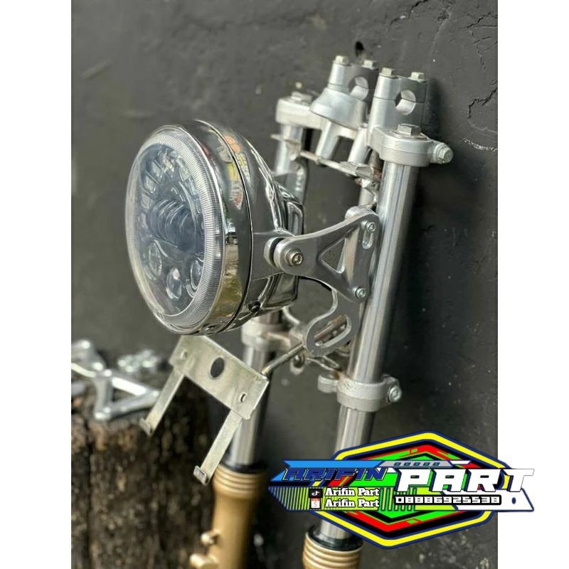 KUPINGAN LAMPU NINJA SS BREKET KUPINGAN LAMPU NINJA SS LAMPU BULAT NINJA SS VICTOR ALMU DURAL CNC