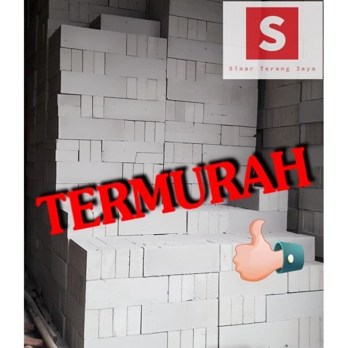 AR HEBEL BATA RINGAN MURAH BAGUS 7,5 X 20 X 60 CM ( 1 DO ) - sekitar cikande