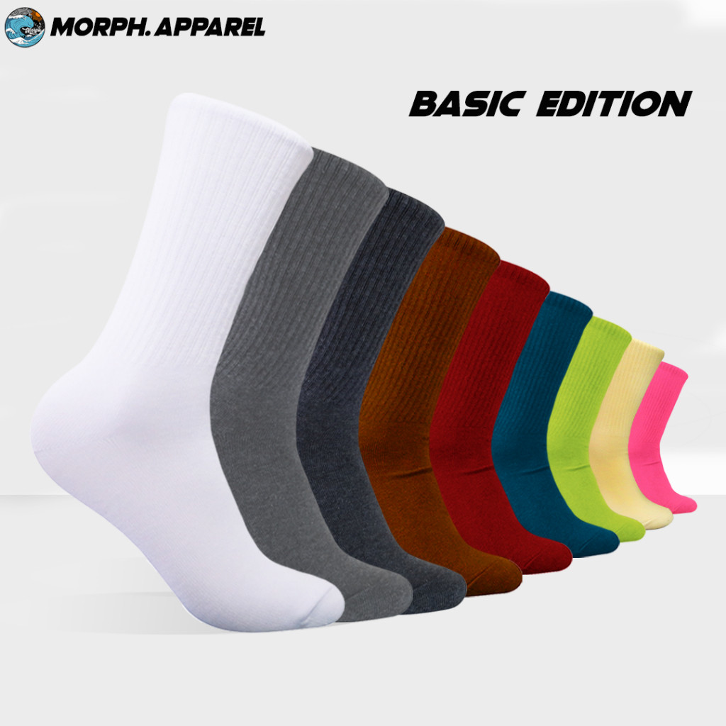 Kaos Kaki Oldschool - Kaos Kaki Basic - Polos - 4LAYER BENANG - Morph.Apparel
