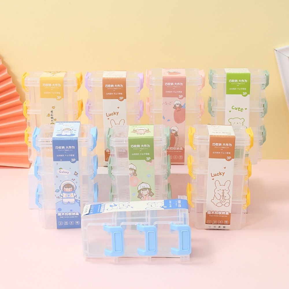 

Transparent Multifunctional Waterproof Sundries Storage Box Trivia Parts Tool Nails Clips Organizer Mini Desktop Storage Box