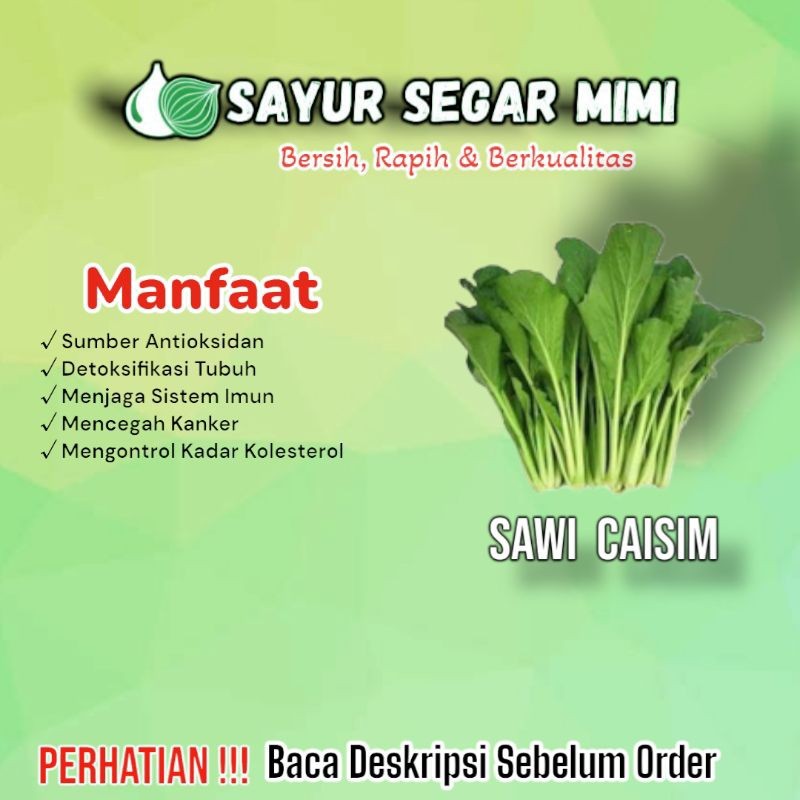 

Caisim /ikat - Sayur Palembang