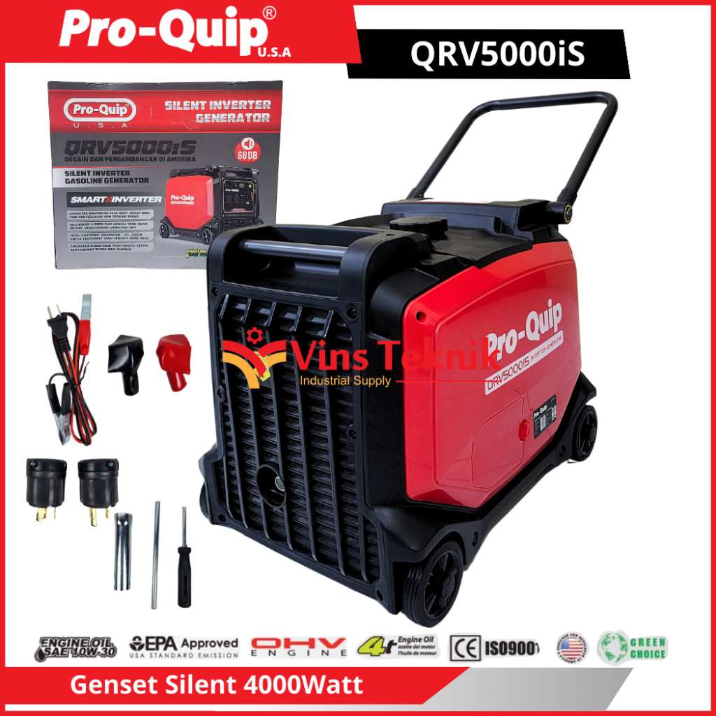 Genset Bensin Silent inverter Generator 4000Watt PROQUIP QRV5000iS QRV 5000