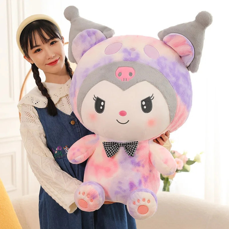 Boneka New Sanrio Kuromi Jumbo Ukuran 60 Cm Tie Dye Die Plush Premium