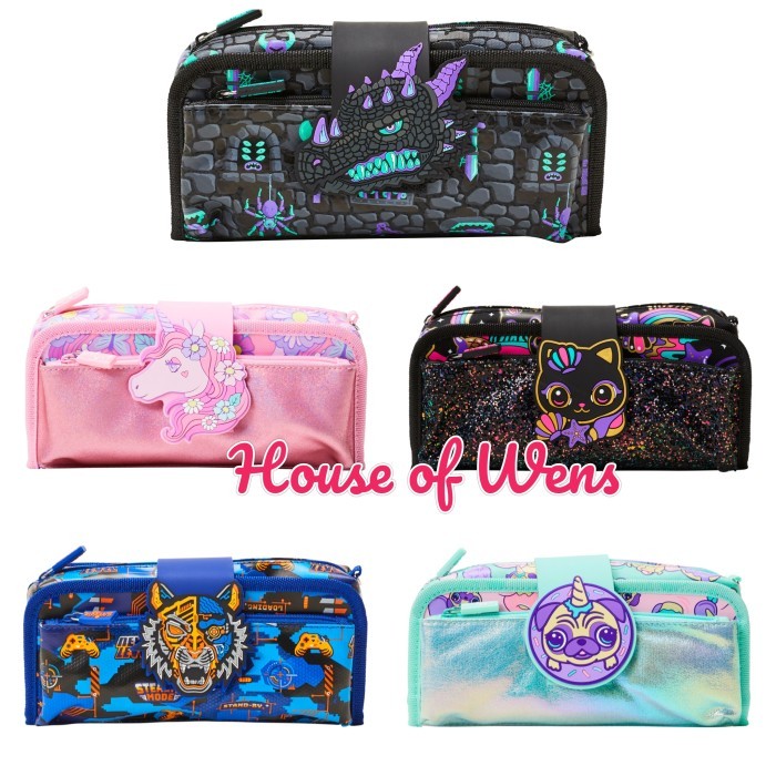 

[New]Best SMIGGLE HEY THERE UTILITY PENCIL CASE ORIGINAL - TEMPAT PENSIL SMIGGLE - Blue Tiger