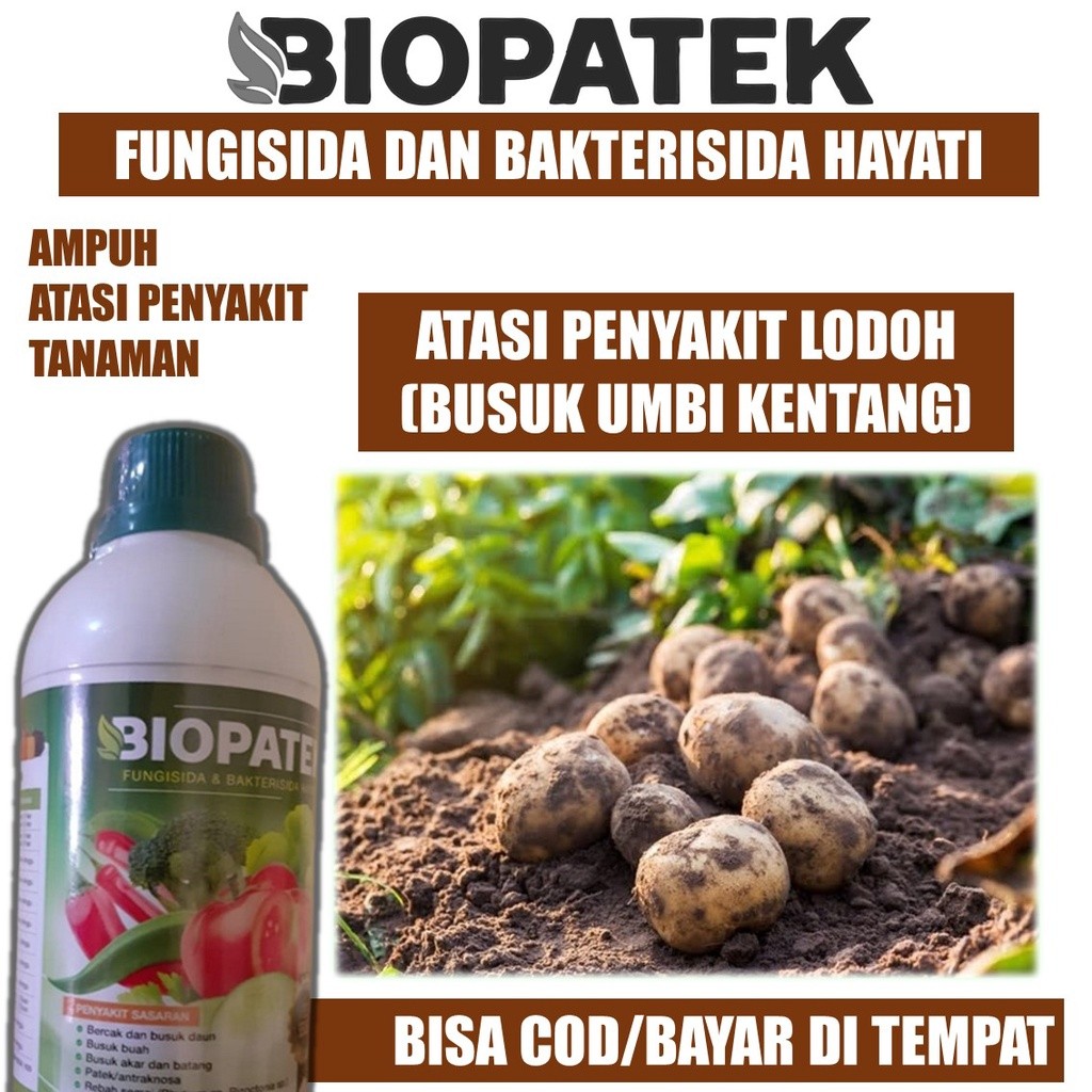 BIOPATEK 500 ML /fungisida bakterisida/fungisida kentang alami/pupuk organic cair/fungisida BIOPATEK