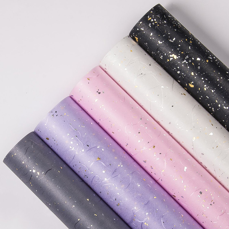 

Shiny Wrapping Paper 60*60CM Craft Paper Floral Gift Packing Paper Waterproof Home Decor Festive Party DIY Handmade Supplies