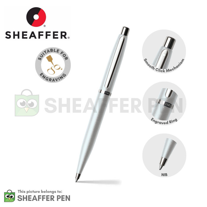 

[Premium]BEST Sheaffer® VFM Strobe Silver Ballpoint Pen