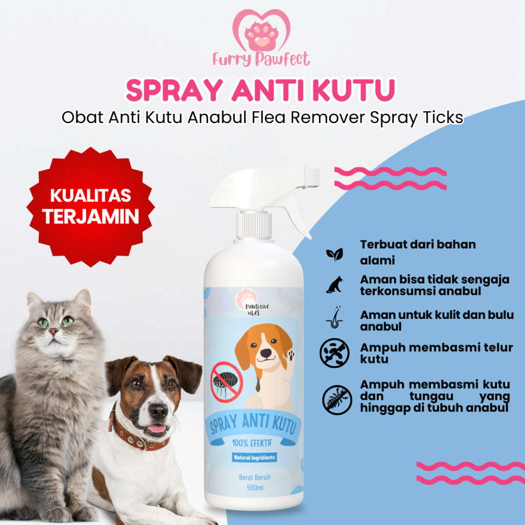 Flea Tick Remover Spray Anti Kutu Kucing Anjing Anti Kutu & Tungau Spray Anti Kutu Anjing Kucing Kel