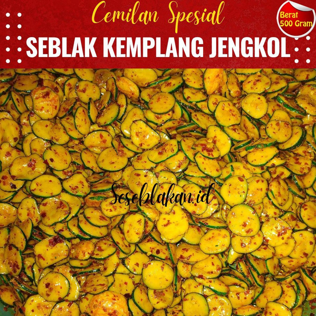 

Seblak kerupuk jengkol bulat extra pedas daun jeruk isi 500 gr