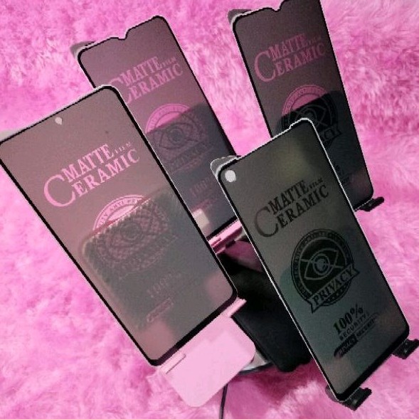 TG Tempered Glass Ceramic Spy Realme 6 Pro Anti Gores Matte Privacy Anti SPY