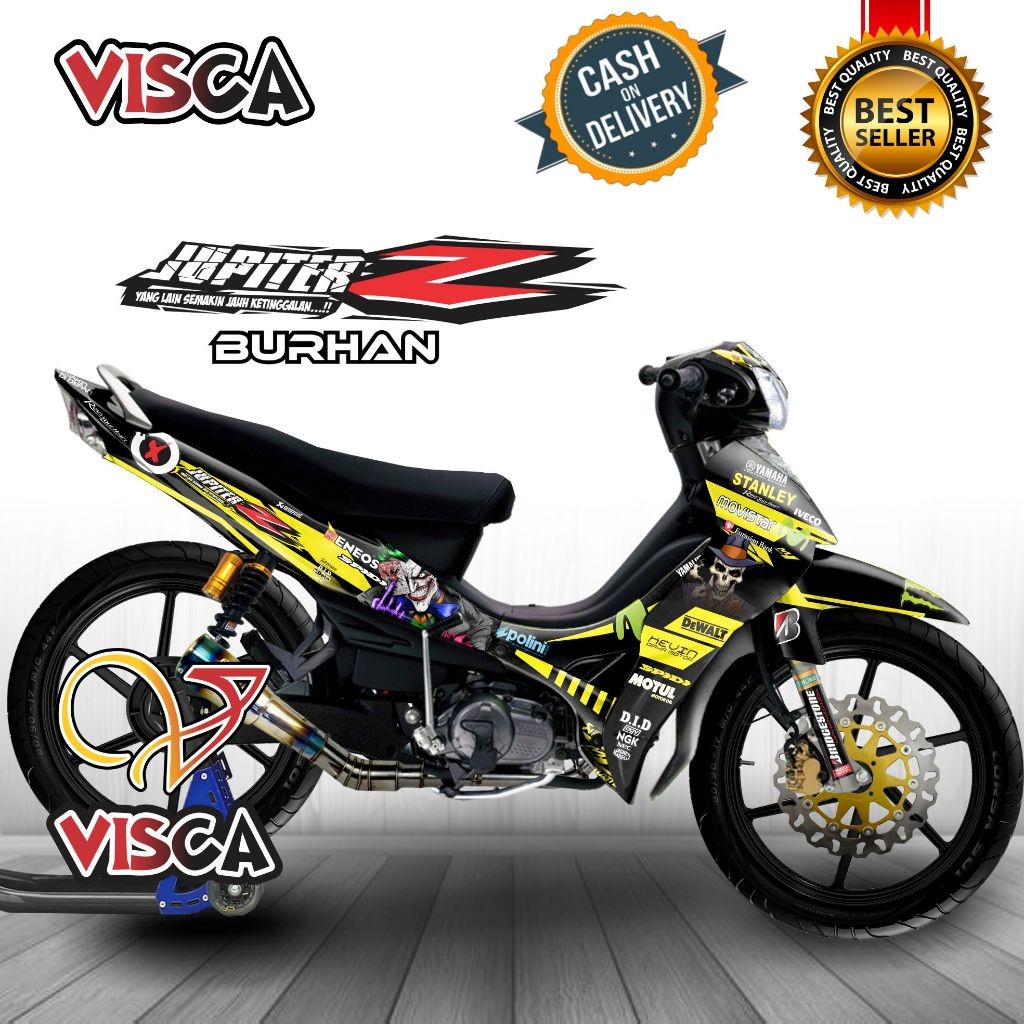 DECAL JUPITER Z BURHAN FULL BODY STIKER JUPITER Z BURHAN FULL BODY STRIPING JUPITER Z BURHAN VARIASI