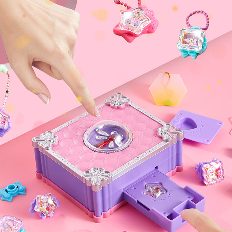 

DIY Perhiasan Kalung CincinBuku Ajaib Fantasi Buatan Tangan Anak Hadiah Ulang Mainan 73pcs