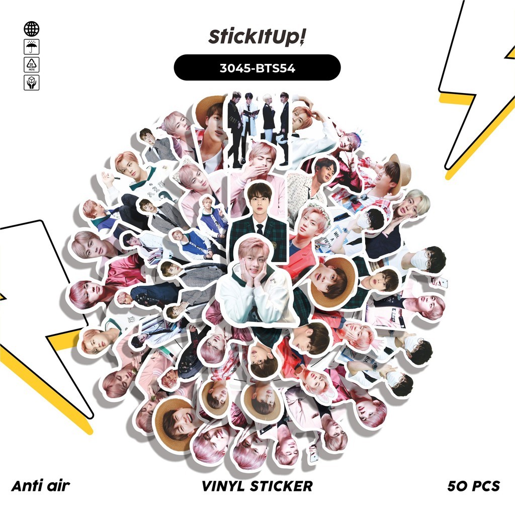 

COD✨ 50 Pcs Stiker SEOK JIN SERIES 01 Lucu Anti Air Untuk Dekorasi Notebook Sepeda Skateboard Handphone DIY