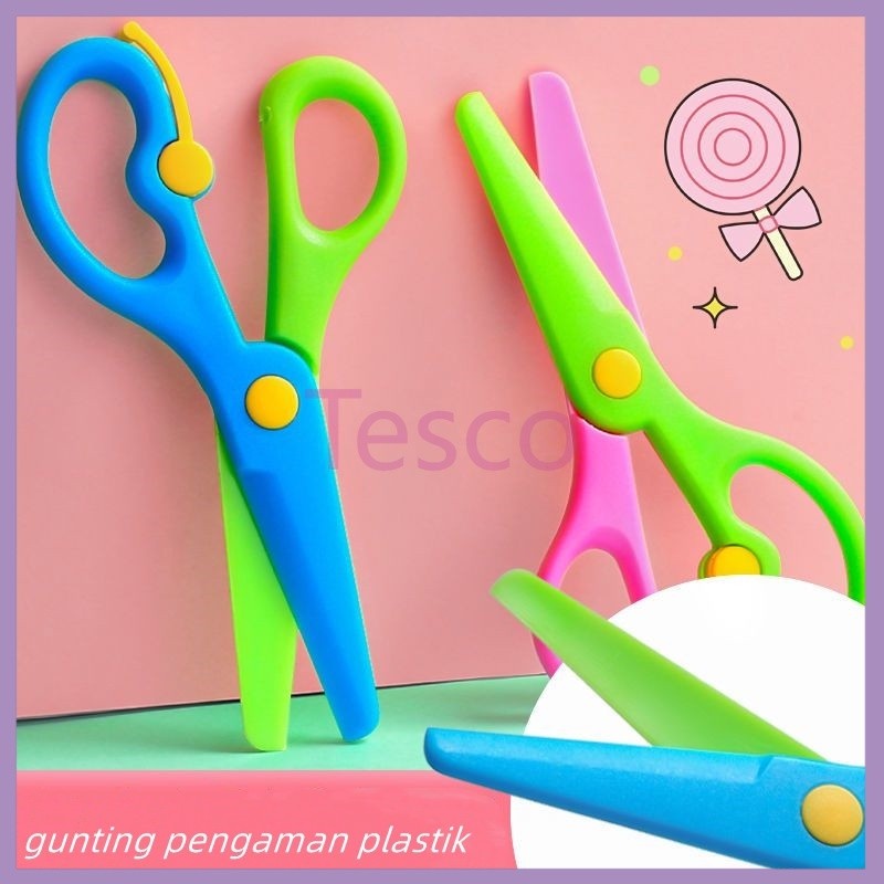 

Tesco Gunting Pengaman Plastik/GUNTING KERTAS/GUNTING KERTAS MINI keselamatan
