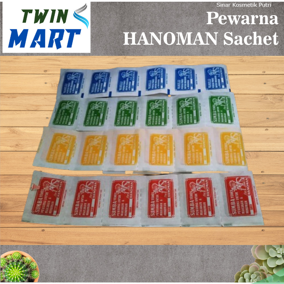 

Pewarna makanan HANOMAN / Teres makanan / kemasan ecer per 10pcs