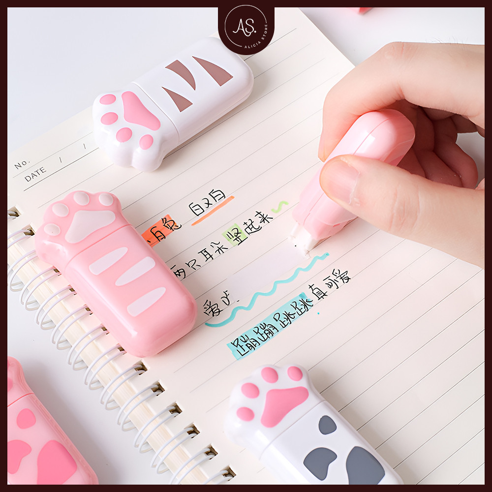 

AS Tip Ex Pita Koreksi Bentuk Telapak Kaki Kucing Correction Tape