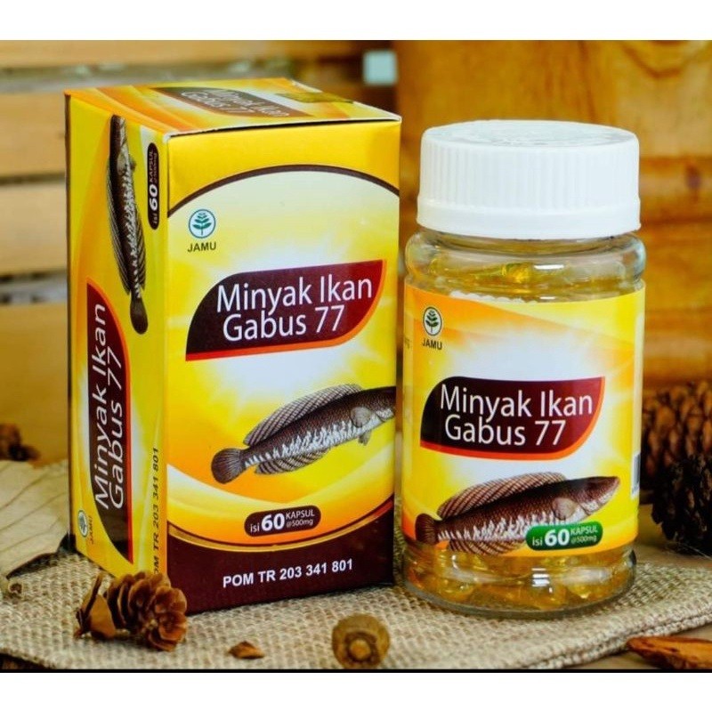 MINYAK IKAN GABUS 77 DARUSYIFA ISI 60KAPSUL
