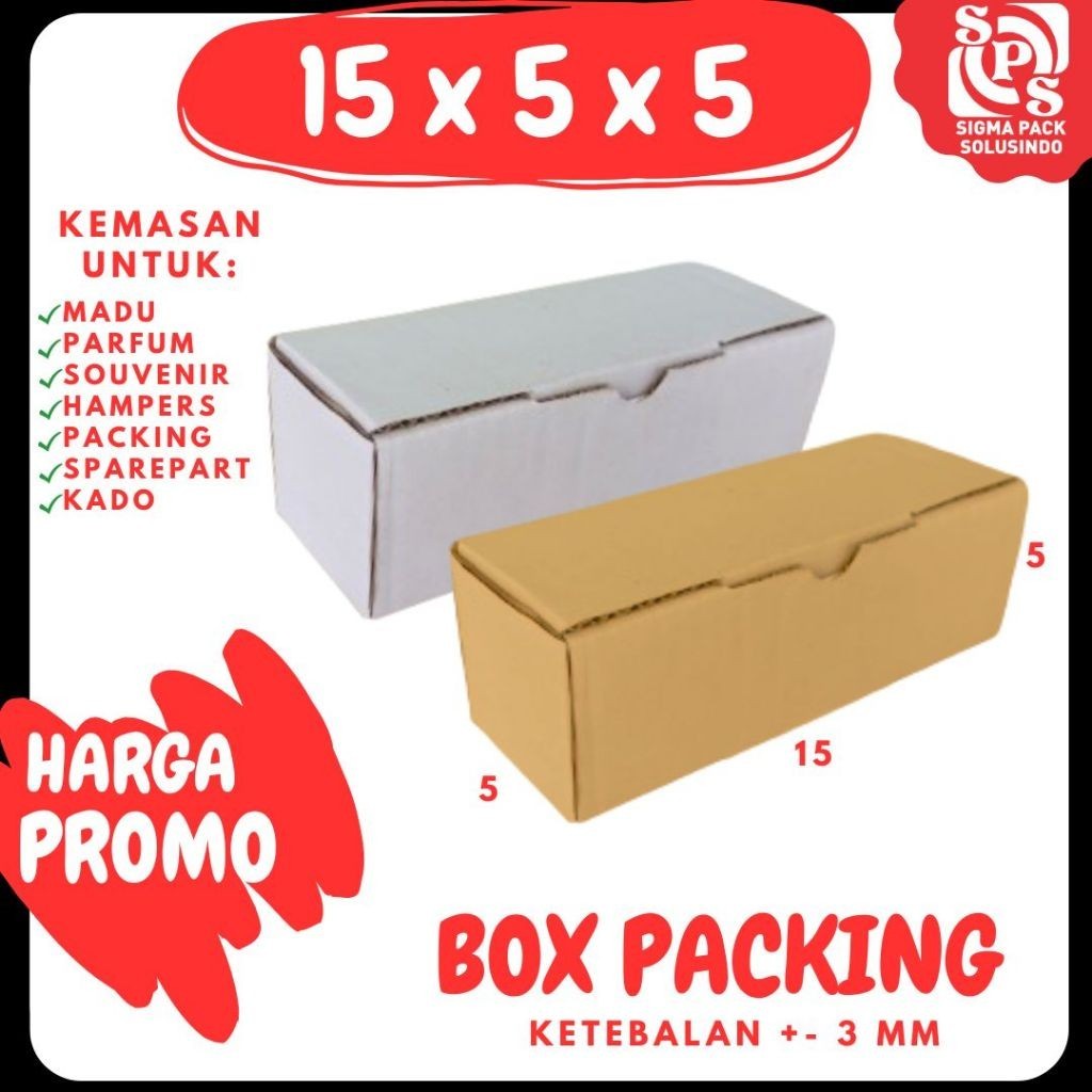 

Kardus 15x5x5 LD Box Packing Dus Packing Kotak Kemasan Karton Souvenir Hampers Sparepart Minyak Wangi Kosmetik MEDIAKIT