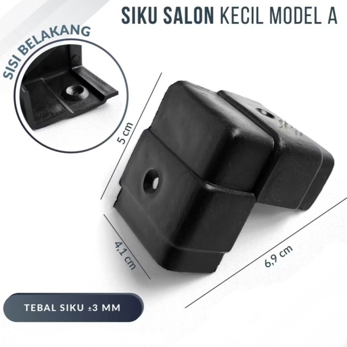 Siku Bok Salon Ukuran Kecil / Kaki Sudut Box Speaker Model A Bahan Plastik Tebal