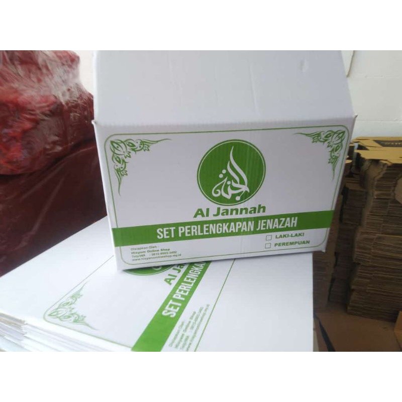 Set Perlengkapan Jenazah | Kain Kafan Siap Pakai | Ikhwan
