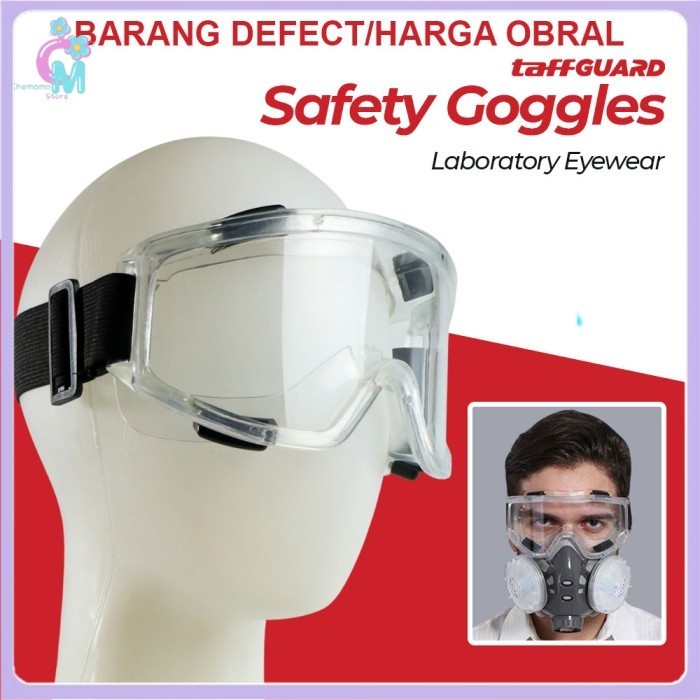 

- TaffGUARD Kacamata Safety Goggles Work Laboratory Eyewar - ASL-Y (DEFECT/OBRAL) -