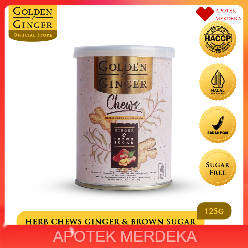 

Golden Ginger Herb Chews Ginger & Brown Sugar 125 gr
