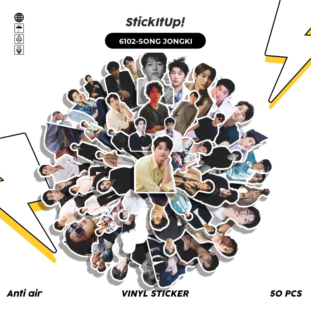 

COD✨ 50 Pcs Stiker SONG JONGKI Lucu Anti Air Untuk Dekorasi Notebook Sepeda Skateboard Handphone DIY