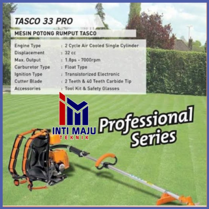 Mesin potong rumput TASCO 33PRO / Mesin potong rumput Tasco