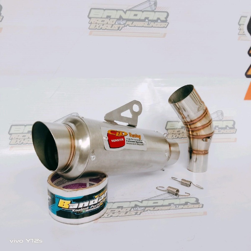 Knalpot racing Ninja 250 Fi/Karbu/SL Mono CLD Monster Full System Slip On - Motorcycle, Motor