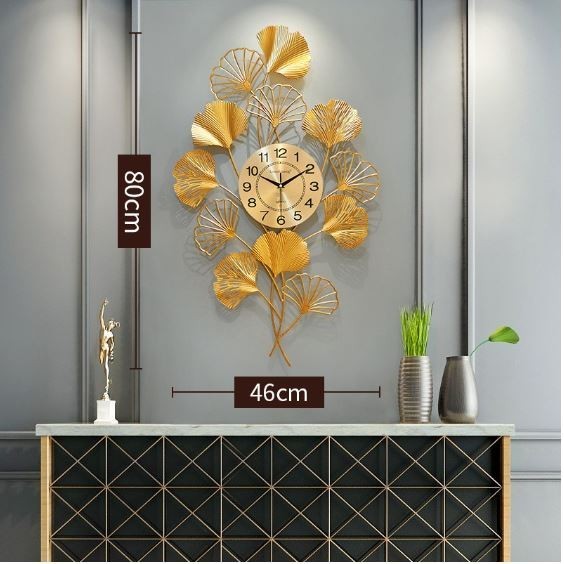 Jam Dinding Mewah Hiasan Wall Decor Dekorasi Flower BG 01
