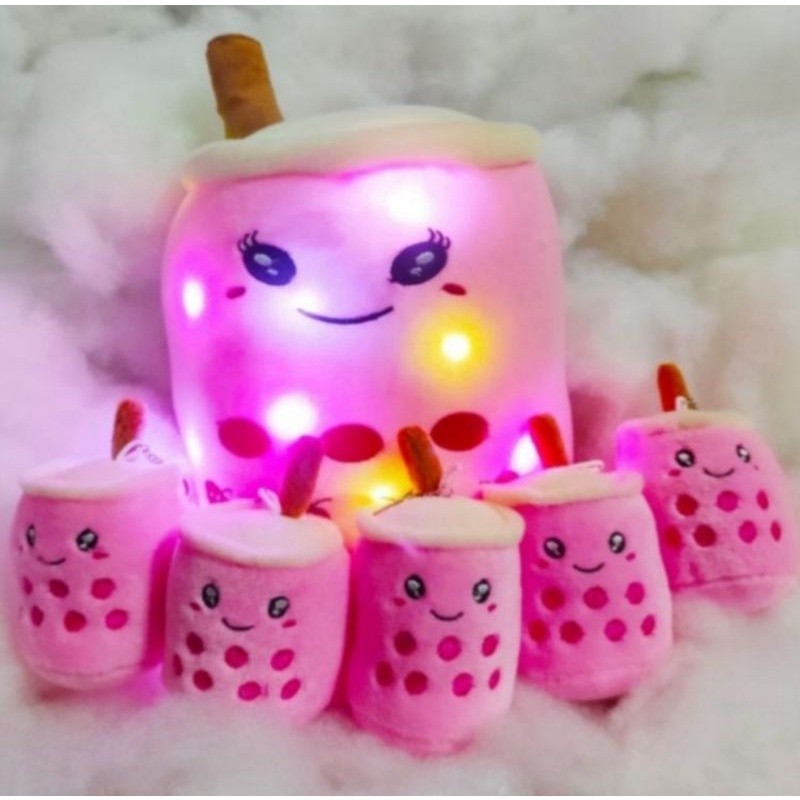 Boneka boba beranak 1set isi 1 induk 5 anak / boneka boba lampu LED