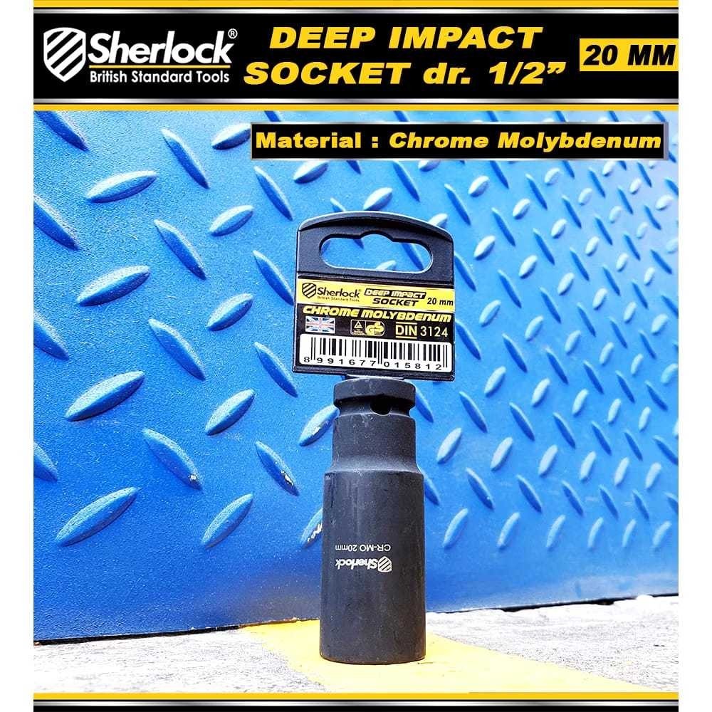 Mata sock impact dalam/Mata Sock Pukul Panjang  1/2" / Deep Impact Sock Sherlock 20 mm