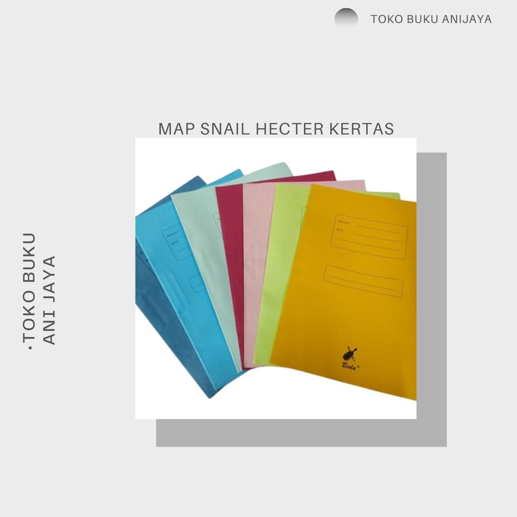 

MAP SNAIL HECTER KERTAS MEREK BIOLA 1PACK ISI 50 PCS Kantor Stationery