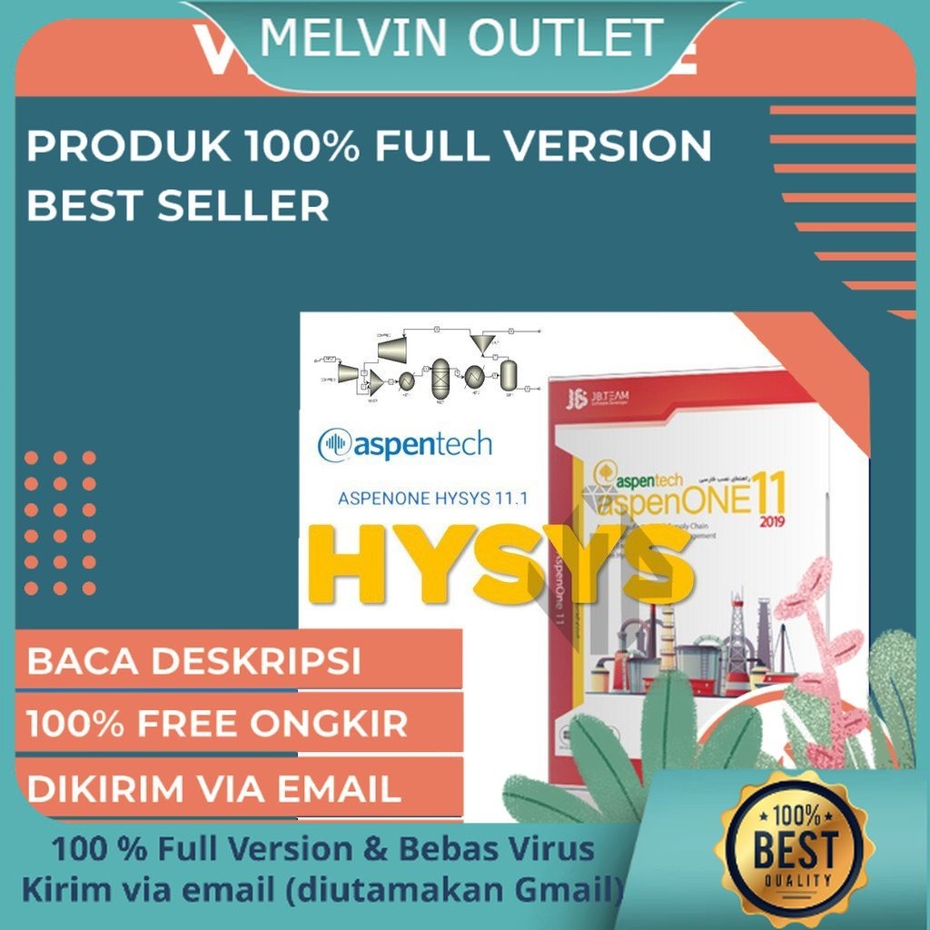 ASPEN ONE HYSYS 11 Windows Full Version Lifetime Software Simulator Matematis Industri Kimia
