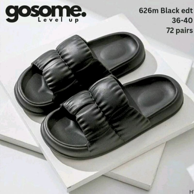 Gosome 626 Sandal Slop Wanita Sendal Bantal Slide Selop Cewek Perempuan