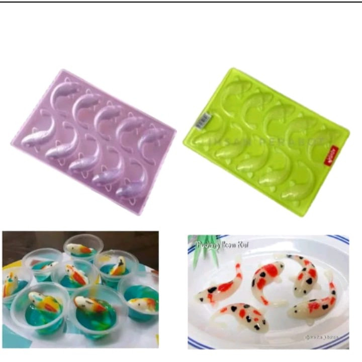 Cetakan puding  ikan koi jeli  / puding ikan koi asvita