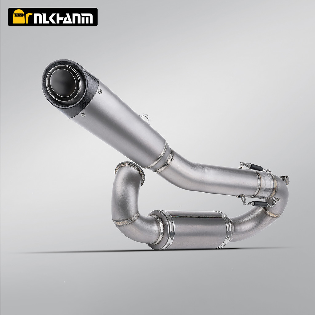 Project with power pack S1 titanium exhaust system kit slip on line for streetfighter v2 panigale v2