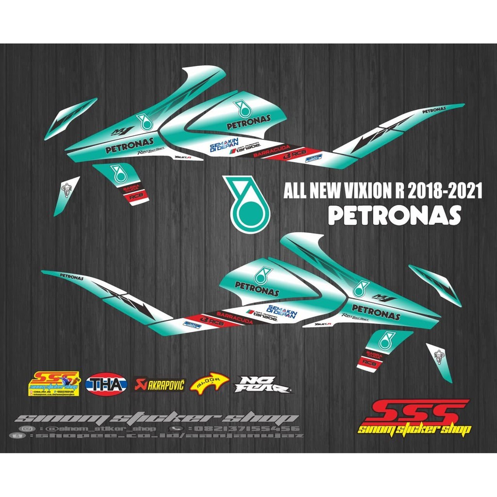 Striping Variasi All New Vixion R Petronas