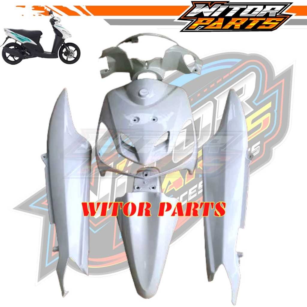 ECERAN SATUAN - Full Bodi Body Motor Mio Smile Full Set Putih / Fullset Body Halus Yamaha Mio Smile 