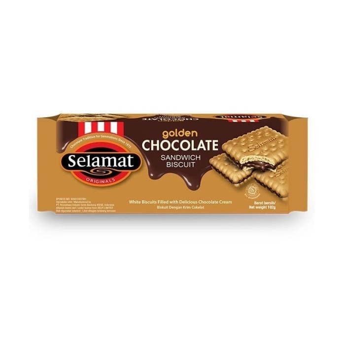 

New Item SELAMAT SANDWICH BISCUIT GOLDEN CHOCOLATE 102G