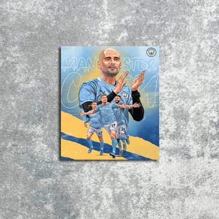 DL25 Poster Dinding Art Man City