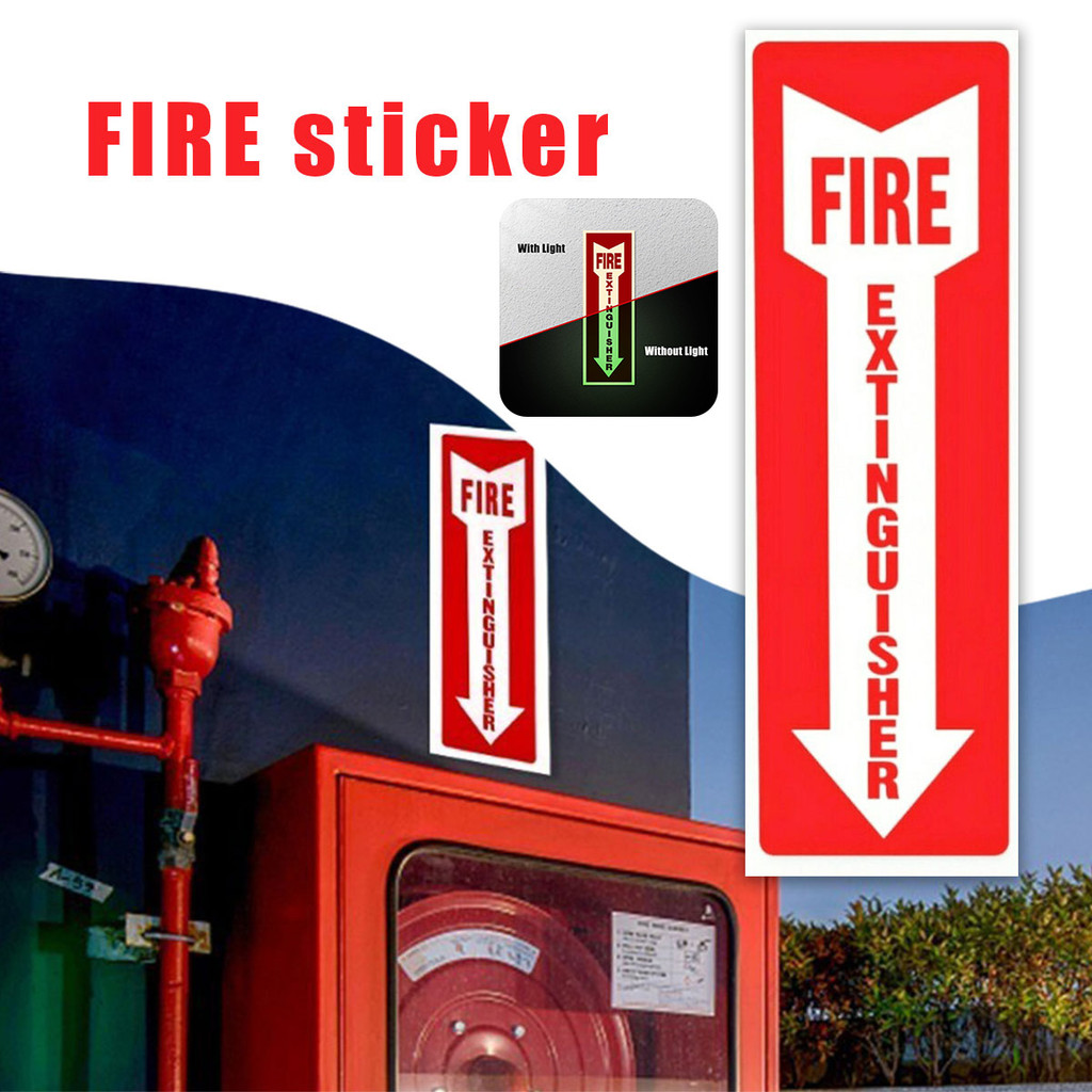 

Sticker Pemadam Kebakaran / Sign APAR / Fire Extinguisher Warning Sign Glow In The Dark / Anti Air Pemadam Api Stike