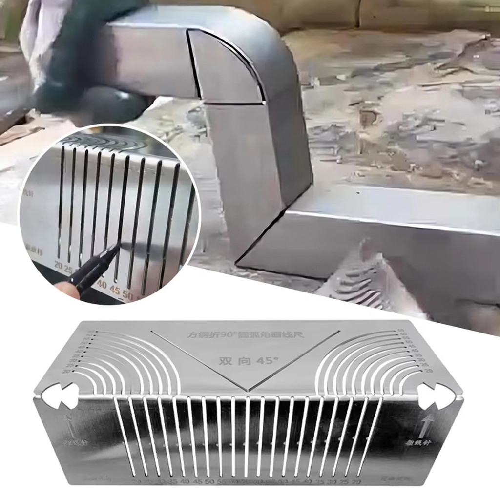 

Penggaris presisi 90 Derajat 3D Mitre Angle Speed Measuring Tool Aluminium Marking Penggaris Sudut Kanan Alat [S/M]