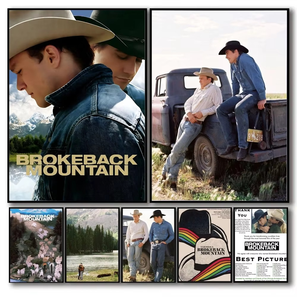 Brokeback Mountain Poster No Framed Poster Kraft Club Bar Paper Vintage Poster Wall Art Painting Bed