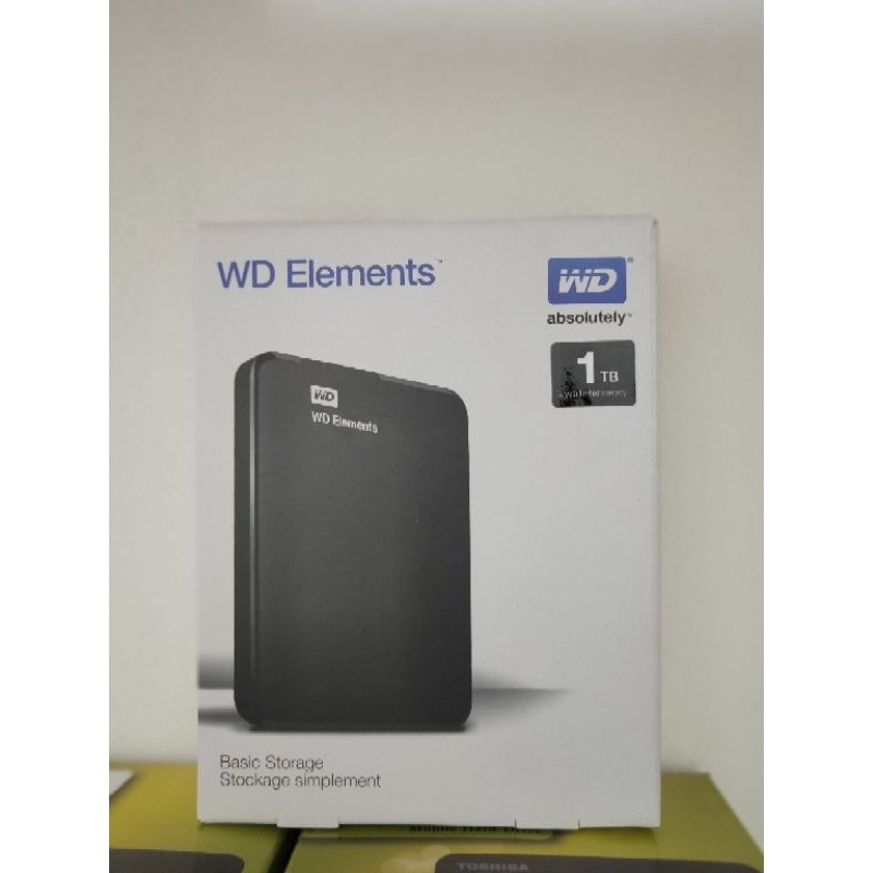 Hardisk External 1tb Original Wd Elements Usb 3.0 Original - Hdd Harddisk Eksternal Garansi 1 Tahun