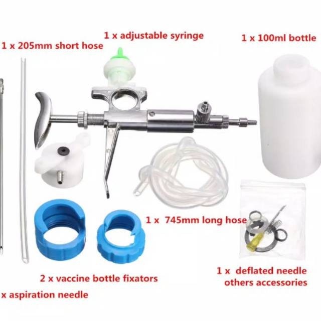 Suntikan otomatis model socorex alat injek vaksin Doc ayam broiler bebek unggas burung Bangkok babi 
