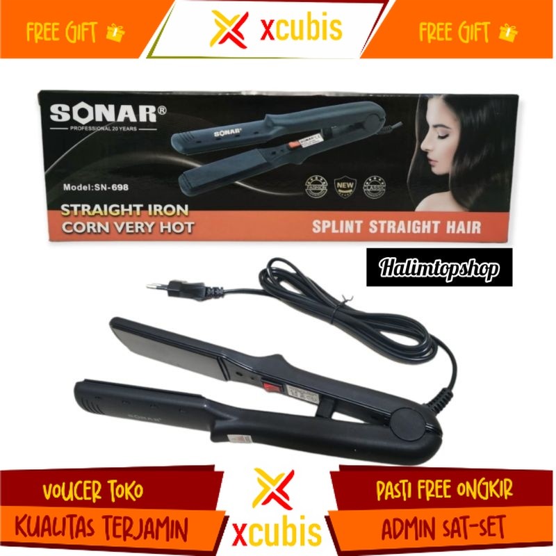 Catokan Rambut 698 Sonar Pelurus / Catok Rambut Sonar 698 / Hair Straightener / Catok Sonar / Catoka