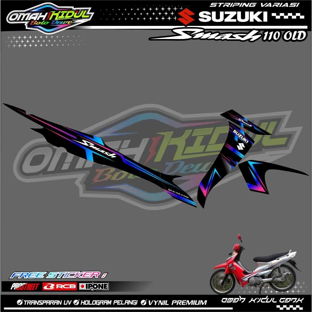 STRIPING VARIASI MOTOR SUZUKI SMASH 110 / STICKER LIST VARIASI SMASH 110